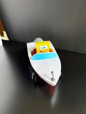 SpongeBob RC Boat Car Remote Control Toy Tested Works Nickelodeon